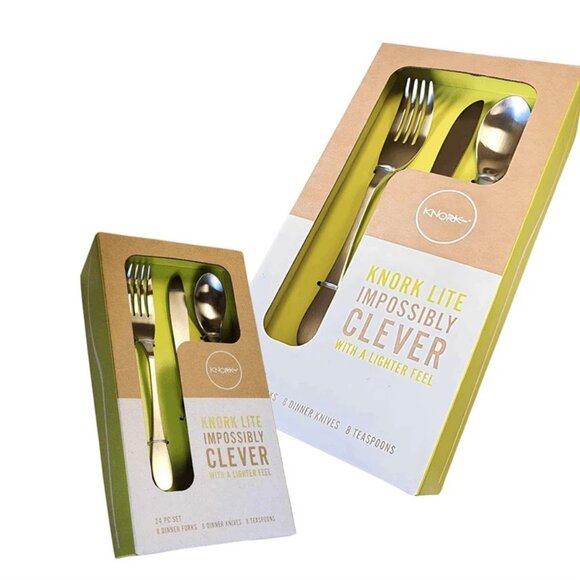 Knork 24 Piece Lite Flatware Set - Picture 3 of 4